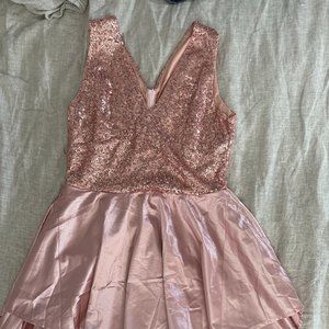 Pink party dress
